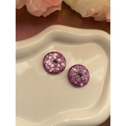 Pampilles violette pailletée – Créa by Vanou