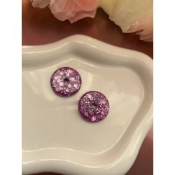 Pampilles violette pailletée – Créa by Vanou