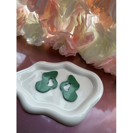 Pampilles verte pailletée 55 mm – Créa by Vanou