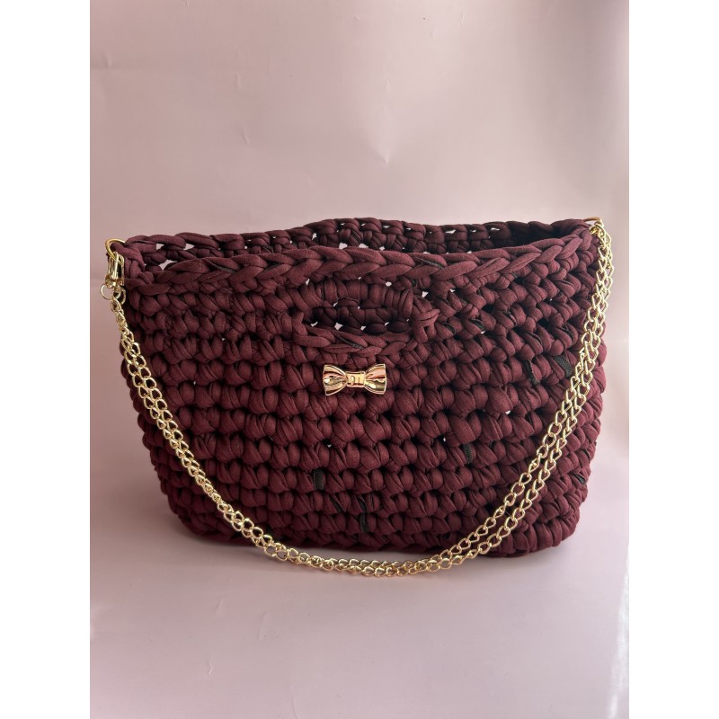 Sac crochet Amarante fait main – Créa by Vanou