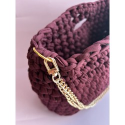Sac crochet Amarante fait main – Créa by Vanou