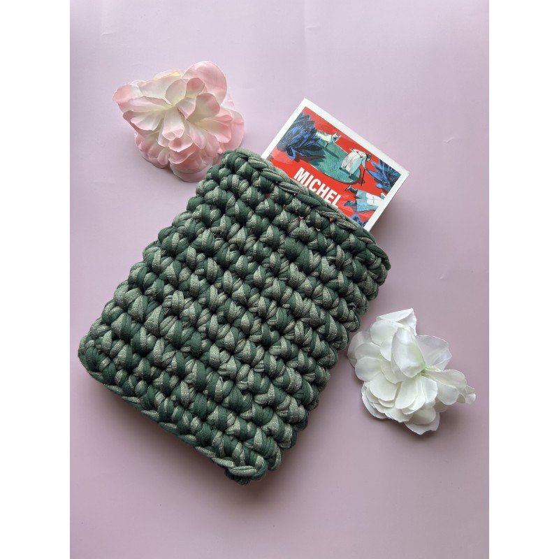 Pochette à livre poche crochet fait main – Créa by Vanou