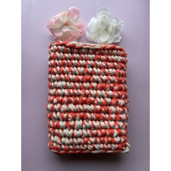 Pochette à livre broché crochet fait main – Créa by Vanou