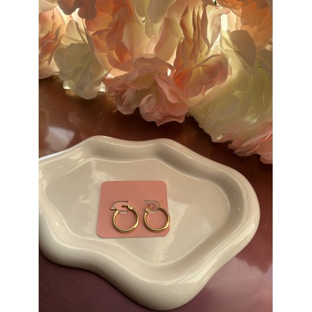 Créoles acier inoxydable doré 20 mm – Créa by Vanou