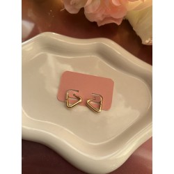 Créoles triangle acier inoxydable doré 15 mm – Créa by Vanou