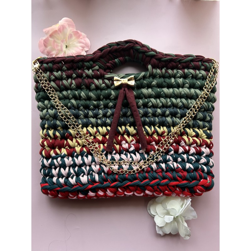 Sac crochet Aurora fait main – Créa by Vanou XL