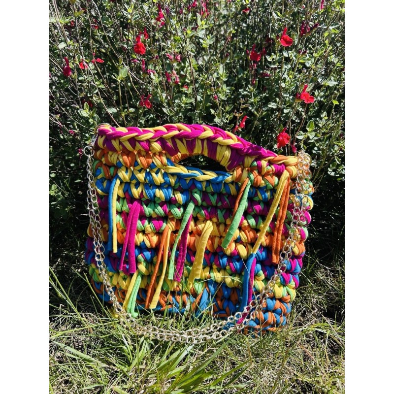 Sac Créalya Franges S – Multicolore Pop