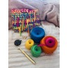 Sac Créalya Franges S – Multicolore Pop