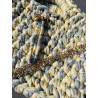Sac Créalya M – Jaune rayé blanc & gris
