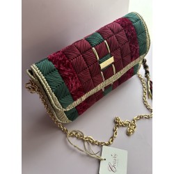 Sac Luxe Grenat crochet fait main – Créa by Vanou