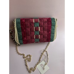 Sac Luxe Grenat crochet fait main – Créa by Vanou