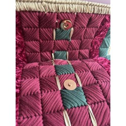 Sac Luxe Grenat crochet fait main – Créa by Vanou