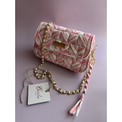Sac Blush crochet fait main – Créa by Vanou