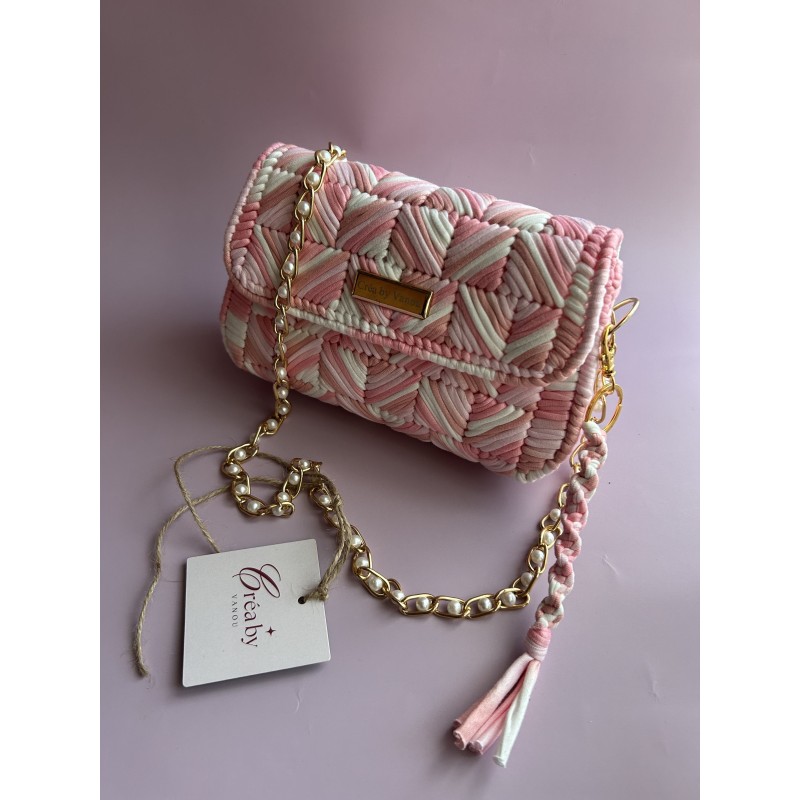 Sac Blush crochet fait main – Créa by Vanou